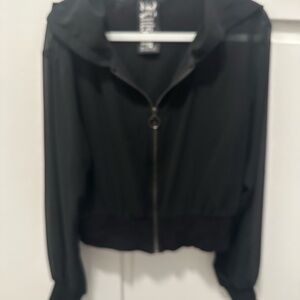 Killstar Black Mesh Hooded Women's Jacket